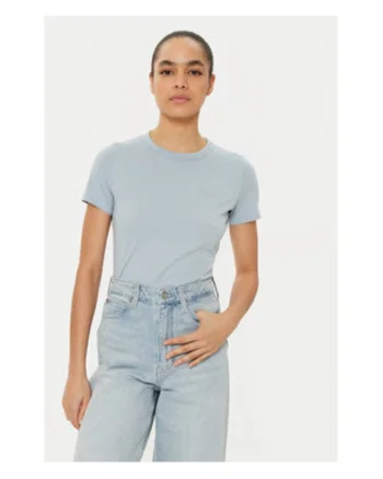 Tricou dama,  Bumbac, Albastru