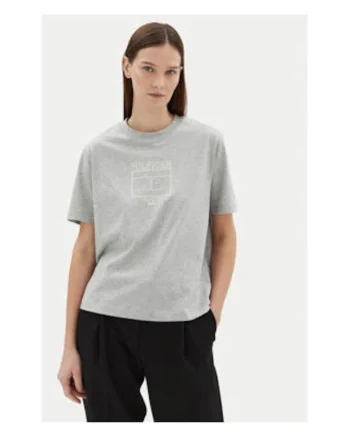 Tricou dama,  Gri, bumbac