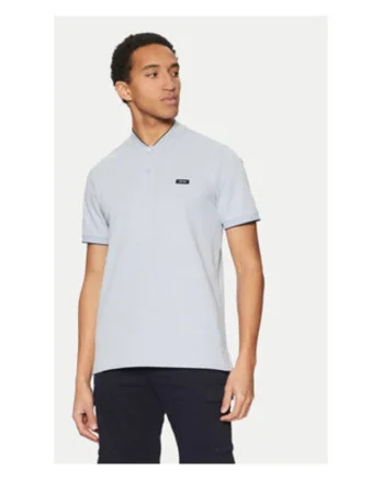 Tricou barbati,  albastru, 96% bumbac organic, 4% elastan,