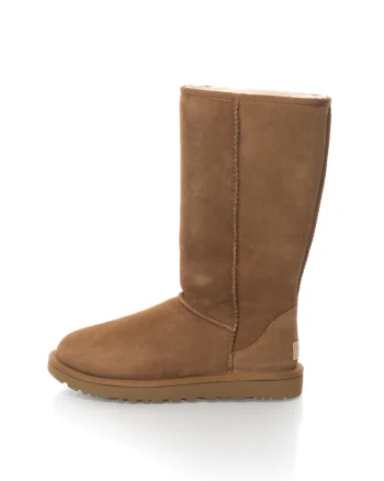 Australia, Cizme mid-calf de piele intoarsa Classic Tall, Maro, Maro