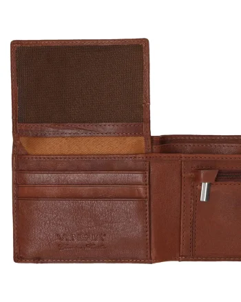 Portofel bifold din piele naturala.