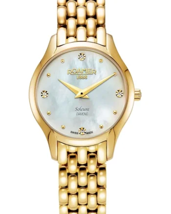Ceas de dama  547857 48 25 50, clasic, cu diamante