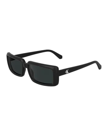 Ochelari de soare dreptunghiulari cu model unisex, Negru