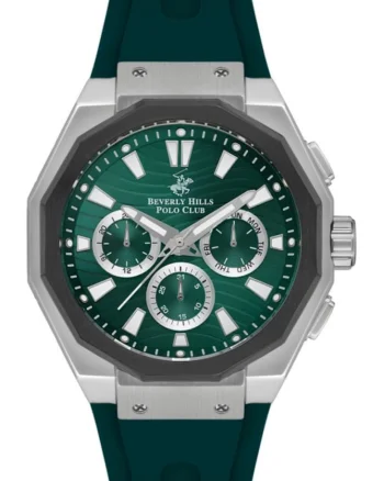 Ceas de mana pentru barbati BEVERLY HILLS BP3557X.375 verde fashion ca si cadou