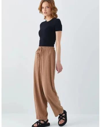 Pantaloni dama  Jogger, Bej Natural