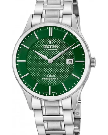 Ceasul de barbati  20067/5 verde clasic pentru inot