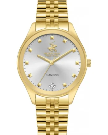 Ceas de dama BEVERLY HILLS BP3657C.130, de culoare aurie, cu diamante