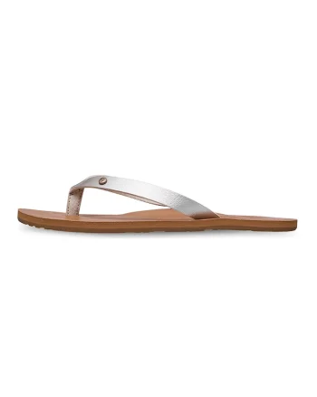 Papuci flip-flop uni Jyll III, Auriu/Maro camel