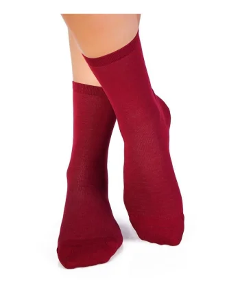 Sosete bambus BASIC Bordeaux