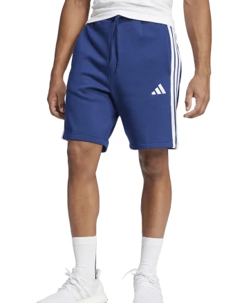 Pantaloni scurti din amestec de bumbac, Alb/Albastru
