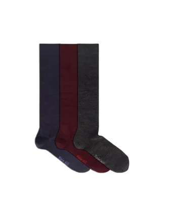 Sosete 3/4, Fine Merino Luxury Box 3 buc.
