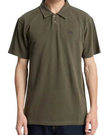 Polo clasic din bumbac cu logo, Verde