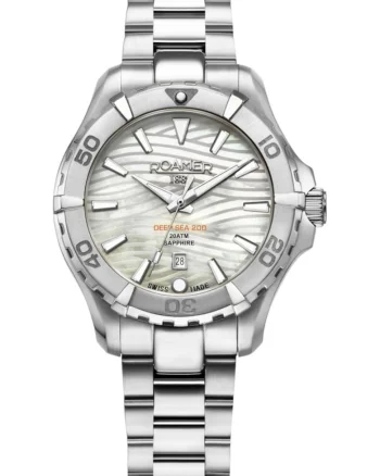 Ceas de dama  860844 41 20 20, argintiu, sportiv, pentru scufundari
