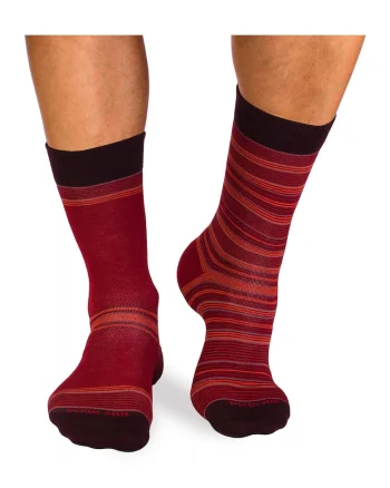 Sosete bambus dungi Carmine Red