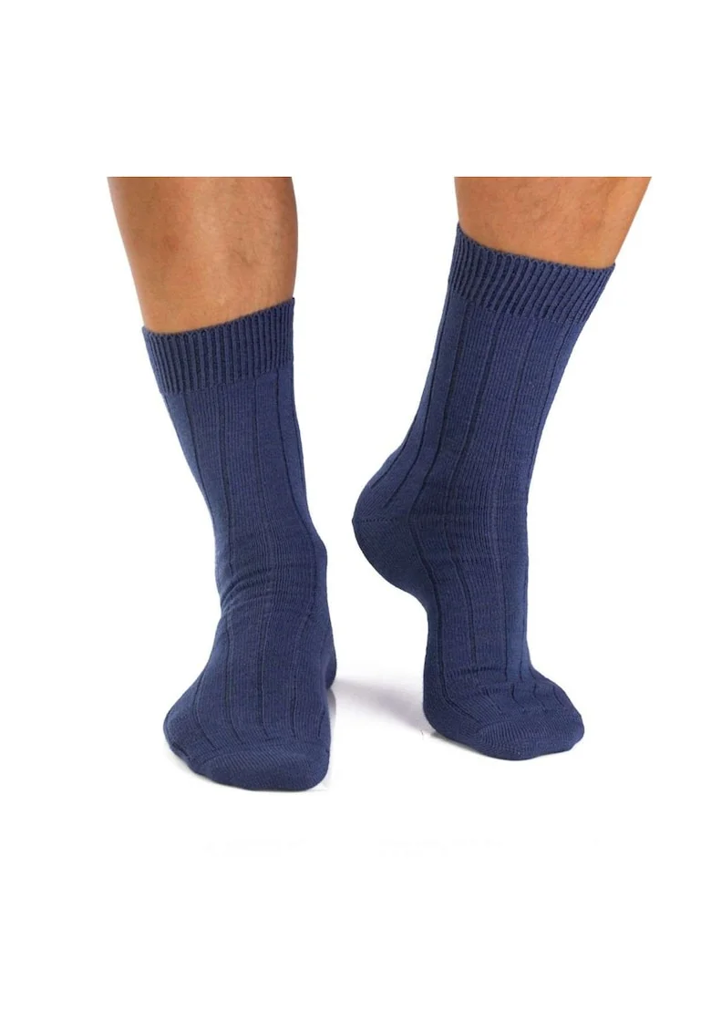 Sosete calduroase din lana merino Warm Jeans, 43-46 EU, Albastru