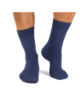 Sosete calduroase din lana merino Warm Jeans, 43-46 EU, Albastru