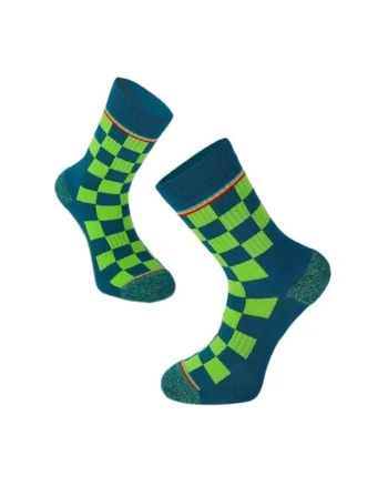 Sosete bumbac Active Lifestyle Socks Squares Verde Petrol