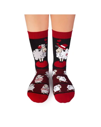 Sosete bumbac Arty Socks Oita Indragostita Negru