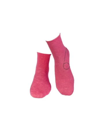 Sosete din in si bumbac LINEN SNEAKER SOCKS Rose Ashes