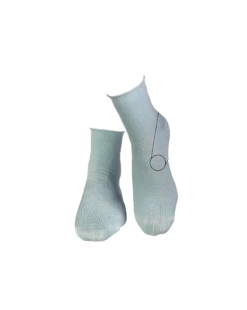 Sosete din in si bumbac LINEN SNEAKER SOCKS Light blue