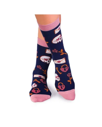 Sosete bumbac Colour Cotton Socks ST VALENTINE'S DAY Jeans