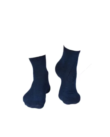 Sosete din in si bumbac LINEN SNEAKER SOCKS Albastru inchis