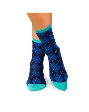 Sosete bambus COMFORT FEET Argyle Dark Blue
