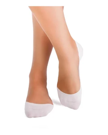 Sosete tip talpici SUPER INVISIBILE ORGANIC albe