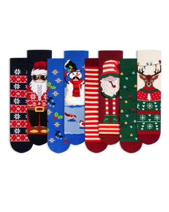 Sosete bumbac Christmas BOX, 4 BUC