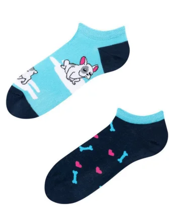Sosete unisex scurte bumbac Lovely Dog 43-46 EU, Multicolor