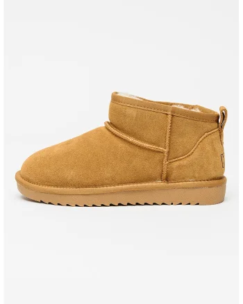 Ghete de piele intoarsa fara inchidere Brogan, Caramel