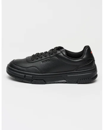 Pantofi sport uni de piele ecologica Yarrow, Negru stins