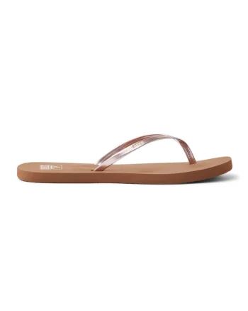 Papuci flip-flop cu aspect metalizat, Auriu pal