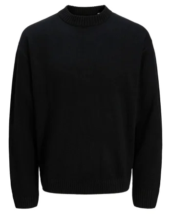 Pulover barbati, Jack Jones, bumbac/acril, negru,