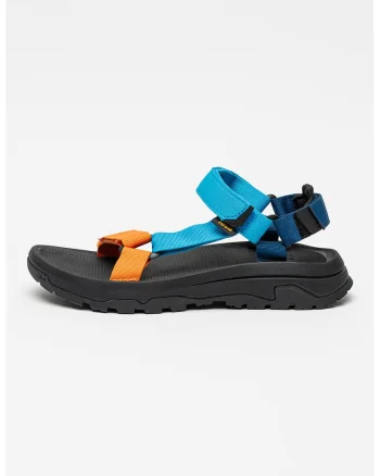 Sandale cu inchidere velcro Hurricane, Portocaliu neon/Albastru