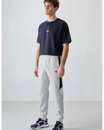 Pantaloni de trening, Barbati, Pantaloni de trening din TOMMY pentru barbati, croiala regular, Gri deschis,