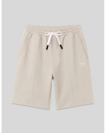 Pantaloni scurti, Barbati, Pantaloni scurti de trening din amestec de bumbac TOMMY pentru barbati, Bej Natural,