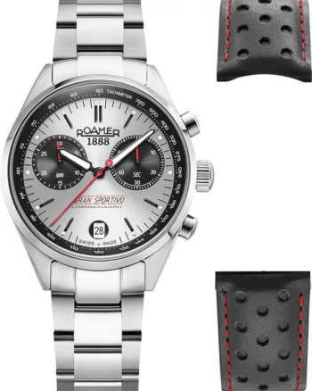 Setul pentru barbati  978818, cu cadran de 41 mm, din otel inoxidabil, curea sport si curea suplimentara