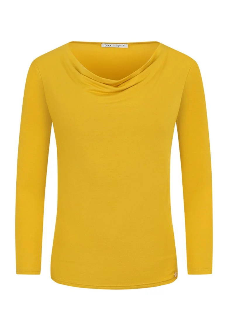 Bluza din jerseu cu decolteu drapat