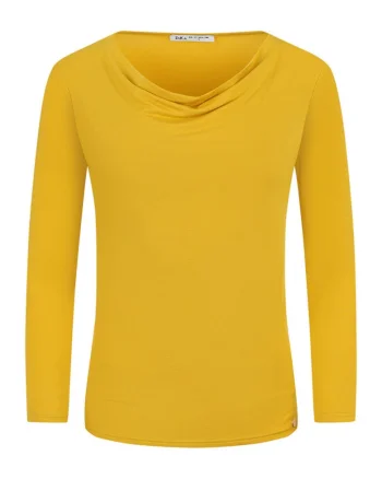 Bluza din jerseu cu decolteu drapat