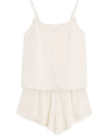 Pijama dama, alb crem, Rhone, Uni