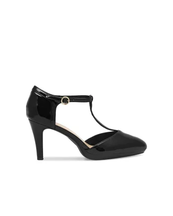 Pantofi dama,  590559, Sintetic, Negru,