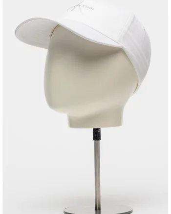 Sapca baseball de bumbac cu logo brodat, Alb fildes
