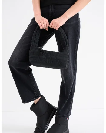 Blugi crop slim fit Layla, Negru melange