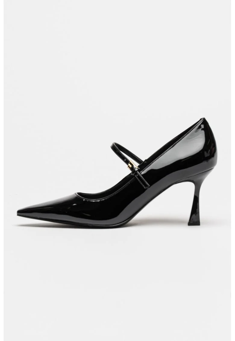 Pantofi Mary Jane din piele ecologica Krest, Negru