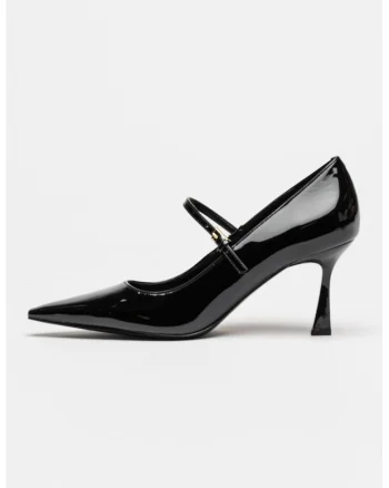 Pantofi Mary Jane din piele ecologica Krest, Negru