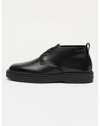Ghete chukka de piele Dessert, Negru