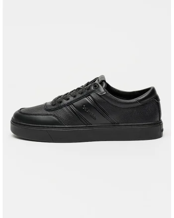 Pantofi sport low-cut de piele, Negru
