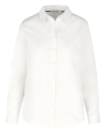 Camasa pentru femei  K-Swan, alb, din bumbac, Regular Fit
