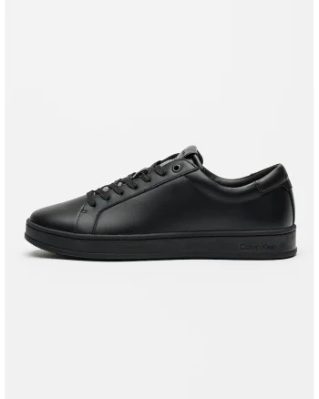 Pantofi sport low-cut din piele, Negru